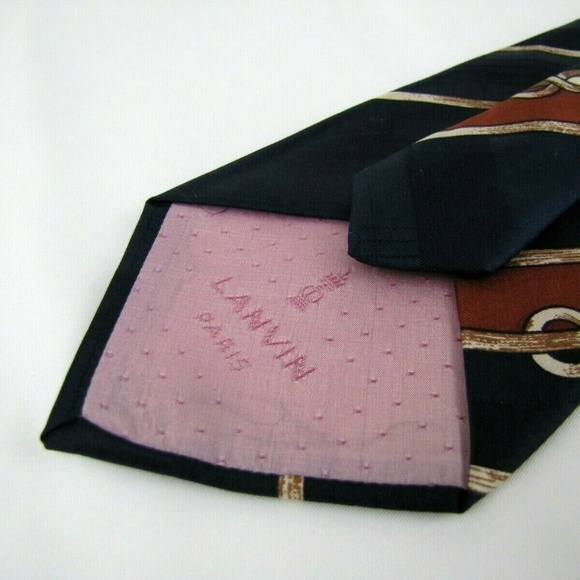 LANVIN Tie Nautical Rope Knots Couture GOGO Mod - Picture 5 of 8